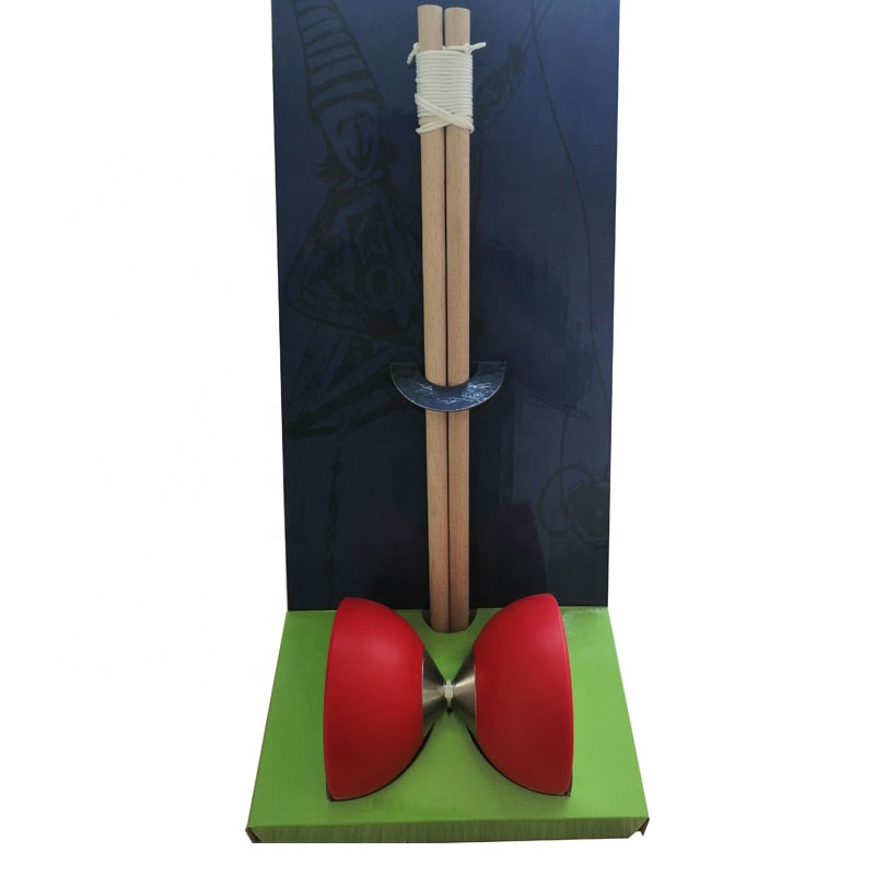 Chinese Yoyo Juggling Diabolo Play Toy Set with Box